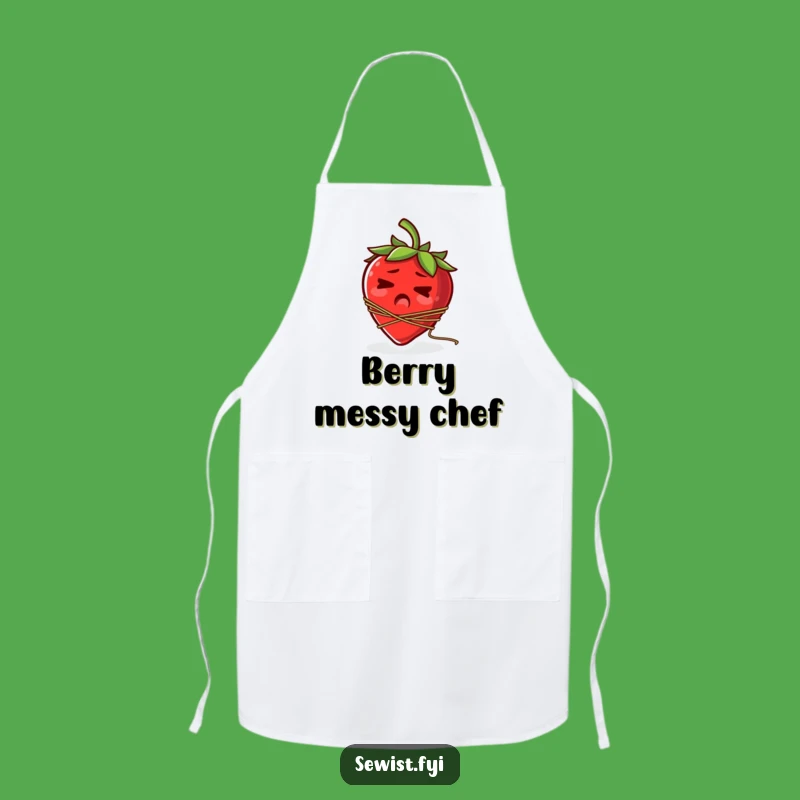 Funny Startled Strawberry Apron: Sew & Smile in the Kitchen!