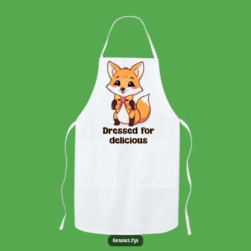 Funny Fox Chef Apron - Humorous Gift for the Dapper Cook