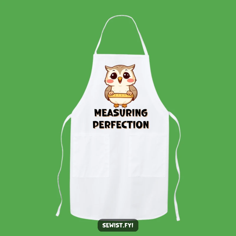 Funny Owl Apron: Precision Tailor Wear, Comical Chef Gear, Perfect Funny Gift