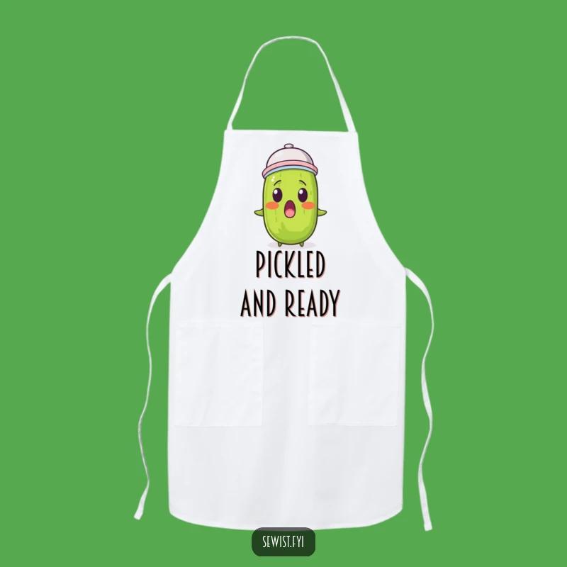 Funny Pickle Thimble Apron: Cook & Laugh with Quirky Style!