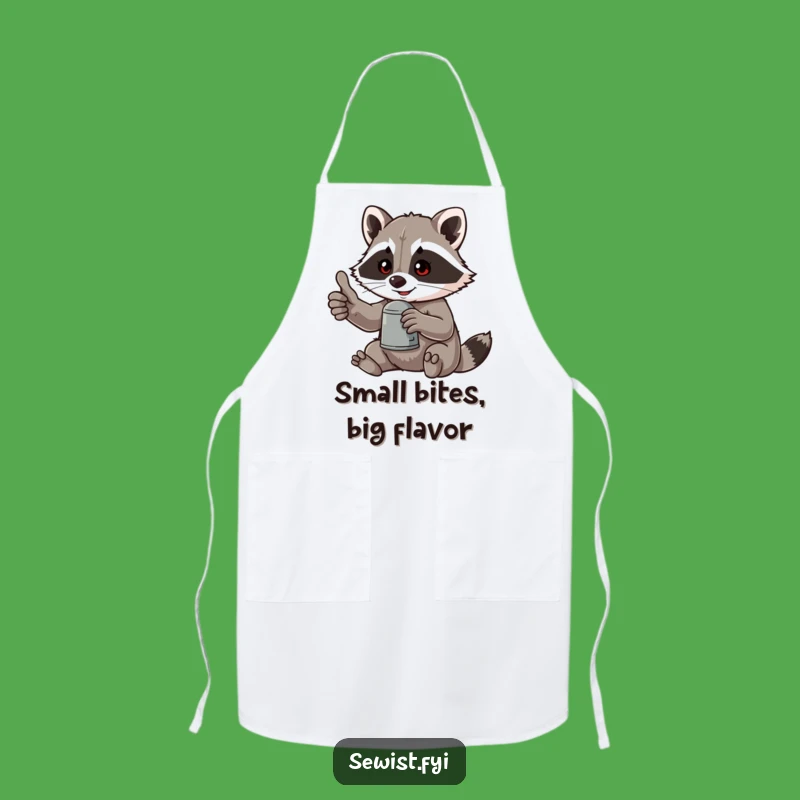 Funny Raccoon Sewing Apron: Hilarious Kitchen Gift for Crafters!