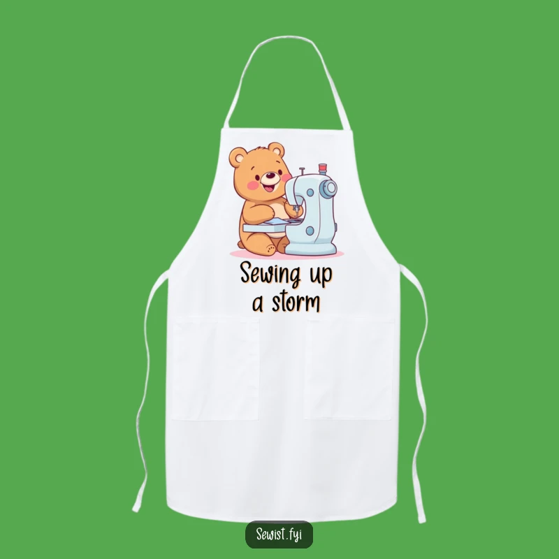 Funny Happy Bear Apron: Kitchen Crafting Fun, Hilarious Cooking Funny Gift