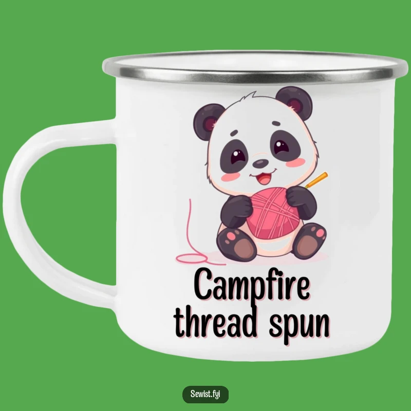 Funny Panda Camping Mug: Playful Sips and Happy Threads Outdoors