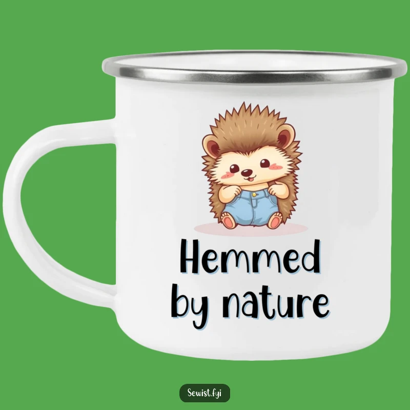 Funny Hedgehog Camping Mug: Pride in Every Sip Outdoors