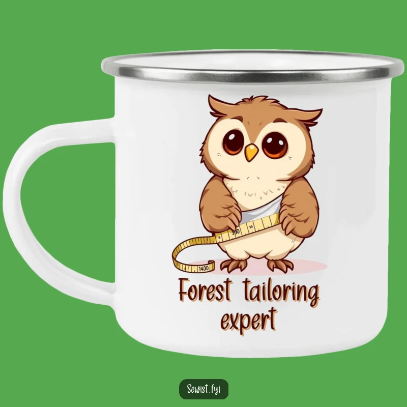 Funny Owl Campfire Measuring Mug: Durable Outdoor Humor Mug, Hilarious Craft Gift