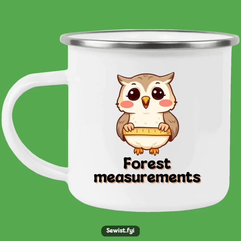 Funny Owl Camping Mug: Wise Tailor Adventure Sip, Rugged Comical Gift, Great Outdoors Funny Gift