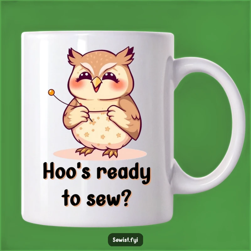 Funny Owl Seamstress Mug: A Joyful Crafter's Precision Gift for Sewists