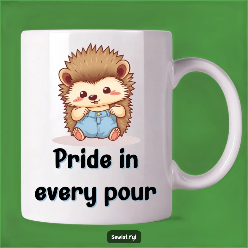 Funny Hedgehog Mug: Proud Seamstress, A Perfect Gift for Crafty Critters