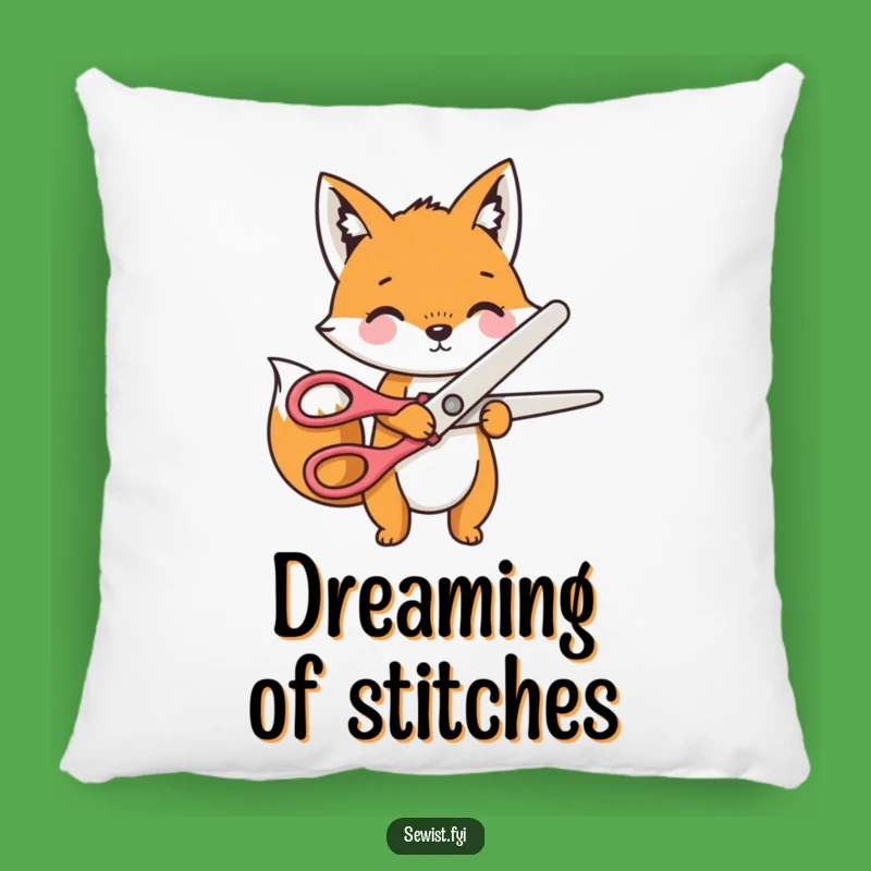 Funny Fox Tailor Pillow: Playful Character Cushion, Perfect Cozy Gift