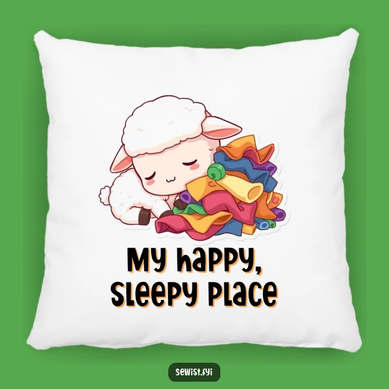 Funny Sleepy Sheep Pillow: Cozy Comfort for Crafty Naps