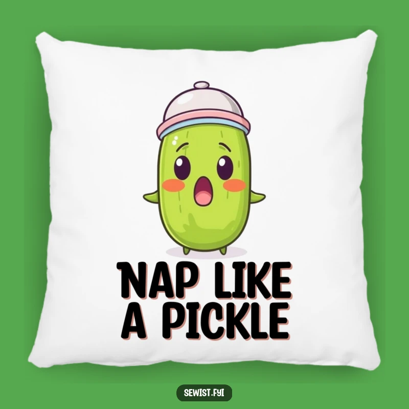 Funny Pickle Thimble Pillow: Comfy Accent for Your Quirky Corner!