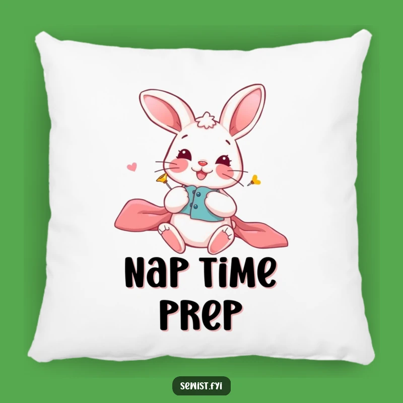 Funny Playful Bunny Pillow: Cozy Crafting Precision, Adorable Funny Gift