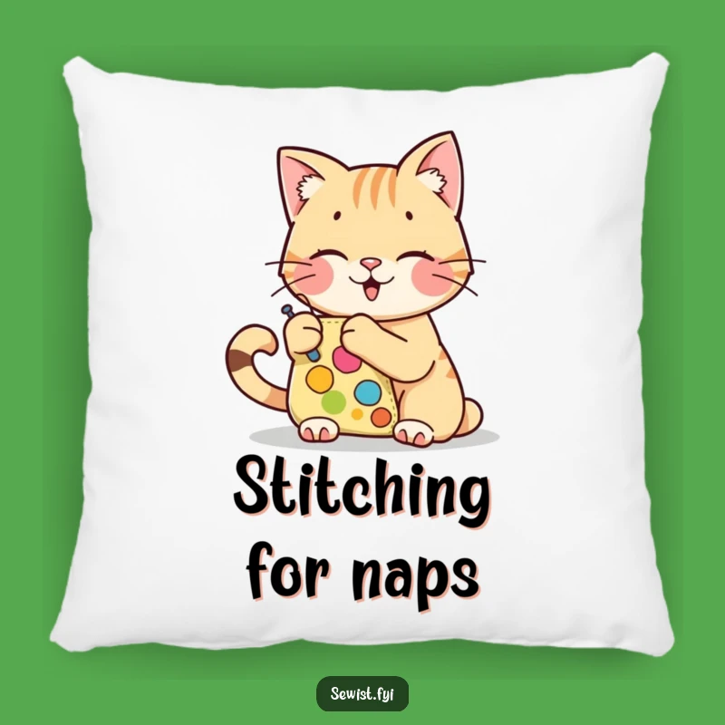 Comfy Funny Cat Pillow: Soft & Hilarious Crafter's Cushion Gift