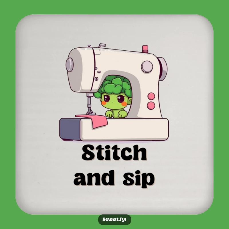 Funny Shy Broccoli Coasters: Protect Surfaces With Determined Charm