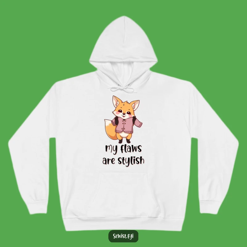 Funny Fox Dressmaker Hoodie: Cozy Comfort for Playful Creators