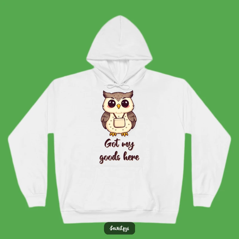 Funny Proud Owl Sewing Hoodie: Cozy and Humorous Gift for Talented Makers