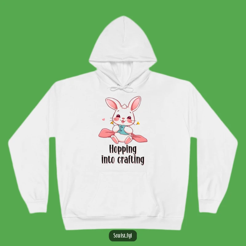 Funny Playful Bunny Hoodie: Cozy Crafting Precision, Ultimate Funny Gift