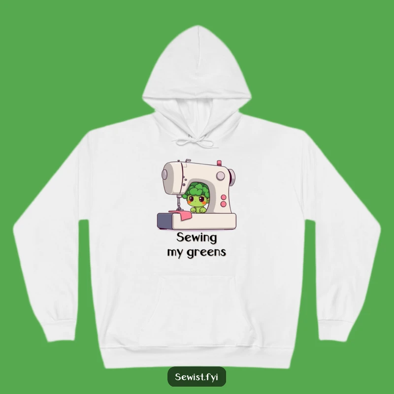 Funny Shy Broccoli Hoodie: Cozy Up With This Determined Crafter's Apparel