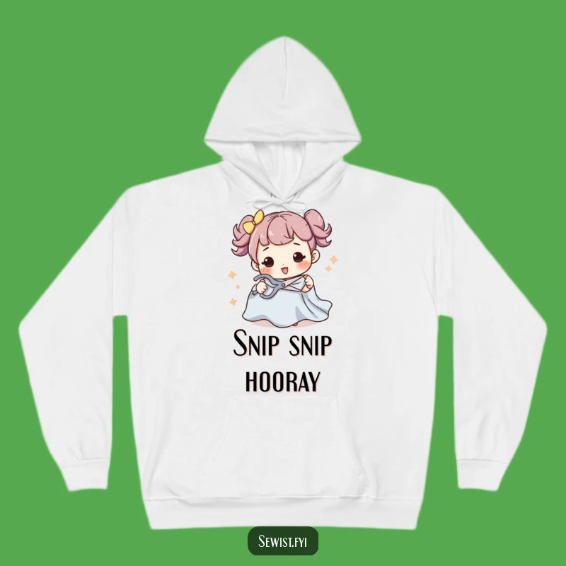 Funny Sewing Hoodie: Warm Up With Character Cutting Fabric, Great Funny Gift