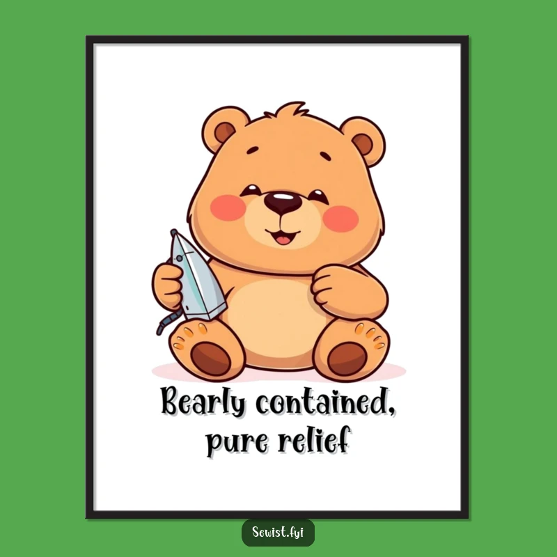 Free Printable Bear Wall Art: Concentrated Charm Downloadable Art for Your Home!
