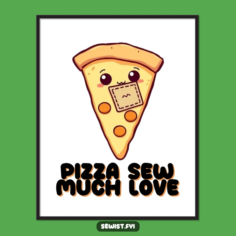 Funny Free Printable Wall Art: Pizza Patch Pride - Downloadable DIY Decor