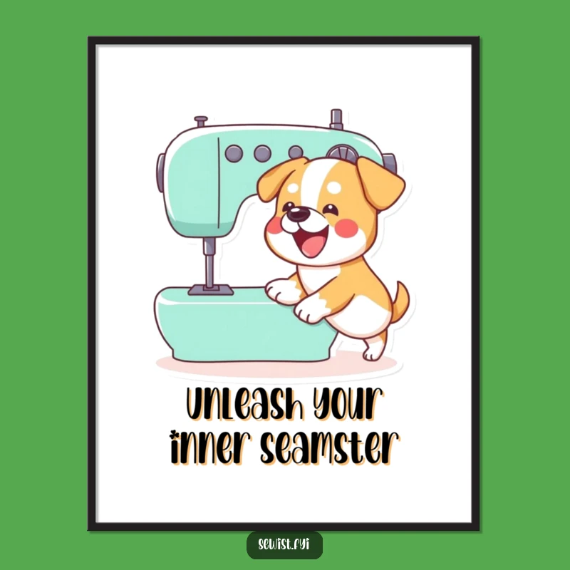 Funny Free Printable Dog Wall Art: Hilarious Downloadable Decor for Sewists
