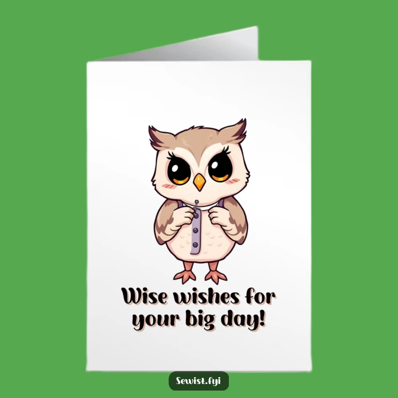 Free Printable Birthday Card: Owl Fashion Designer