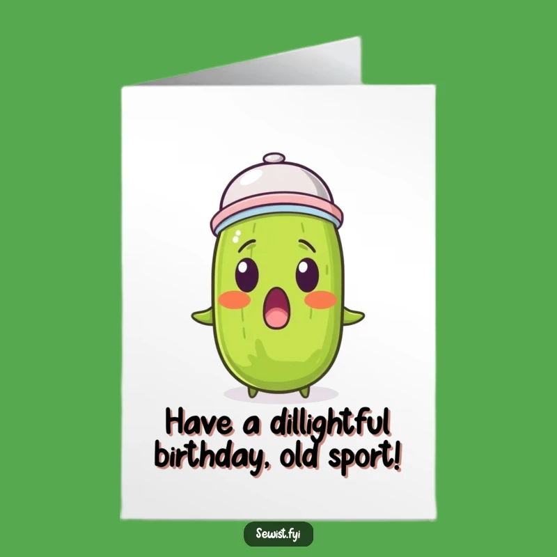 Free Printable Pickle Birthday Card: Funny Thimble Surprise & DIY Gift For A Quirky Celebration
