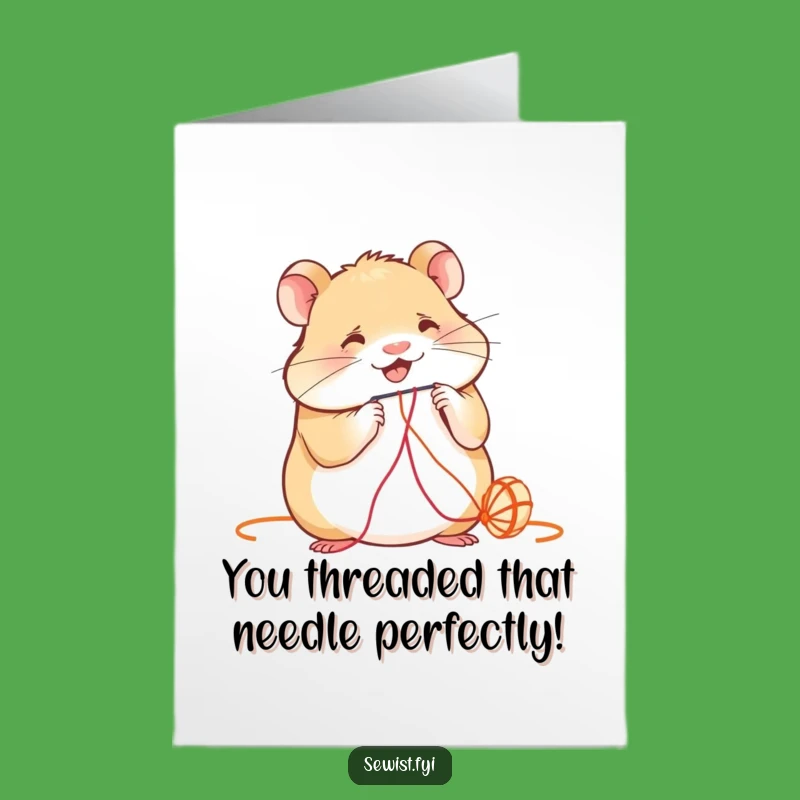 Free Printable Hamster Congrats Card: Celebrate Achievements with a Crafty Downloadable Gift!