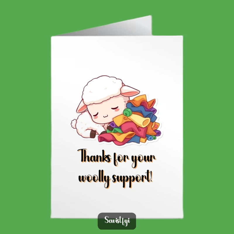Free Printable Thank You Card: Sleepy Sheep Crafter, Perfect DIY Downloadable Gift