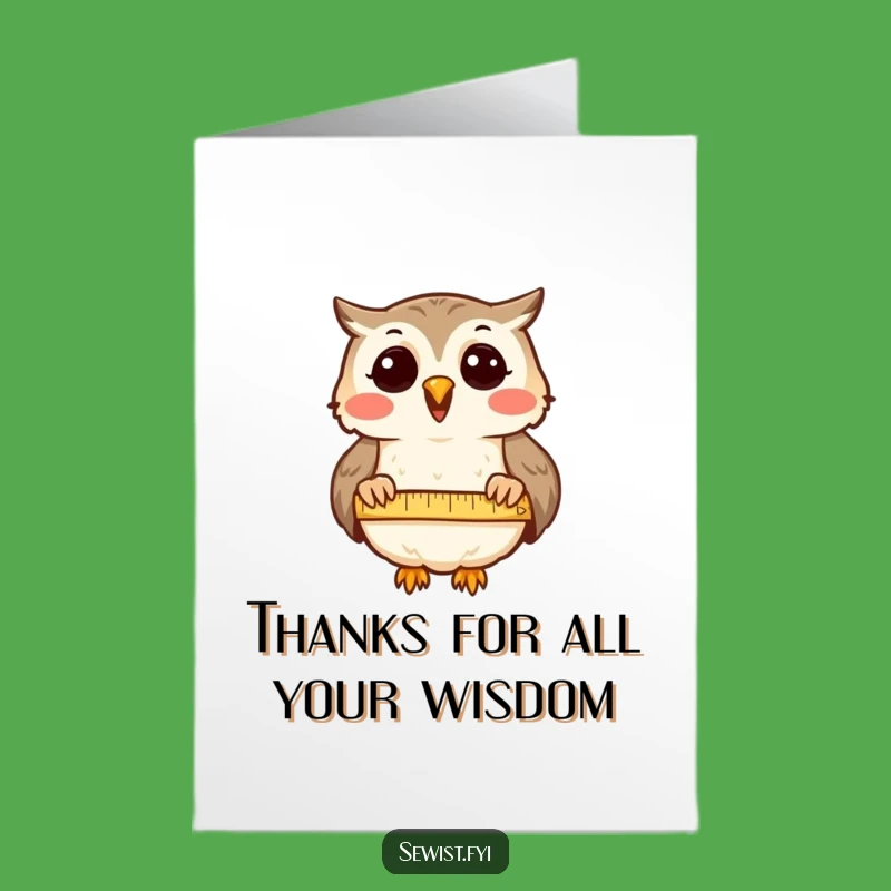Free Printable Owl Thank You Card: Express Gratitude with a Wise Downloadable Gift!