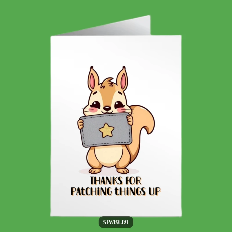 Free Printable Thank You Card: Crafty Squirrel Support