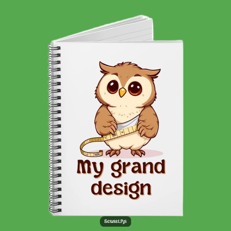Funny Owl Notes & Measuring Notebook: Hilarious Journal for Crafters, Perfect Gift