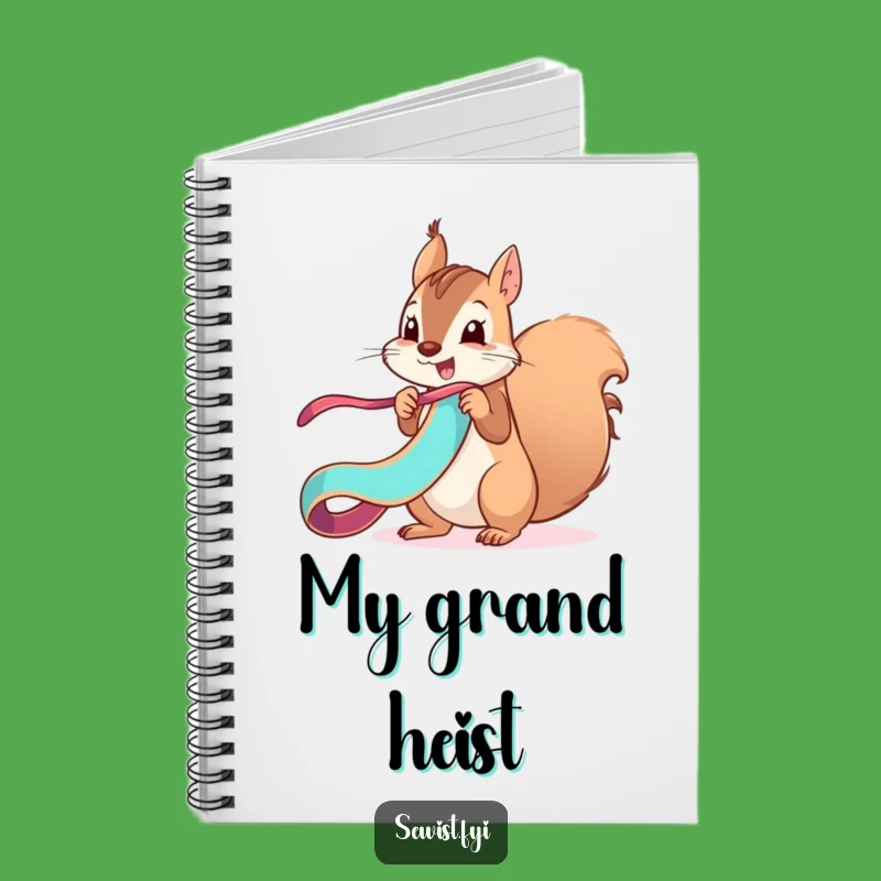 Funny Squirrel Notes & Ribbon Notebook: Hilarious Journal for Fun Lovers, Perfect Gift