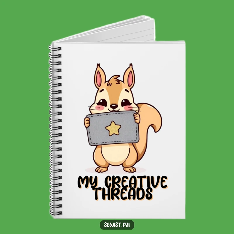 Funny Squirrel Patch Notebook: Cheerful Critter's Craft Ideas, Journal Gift