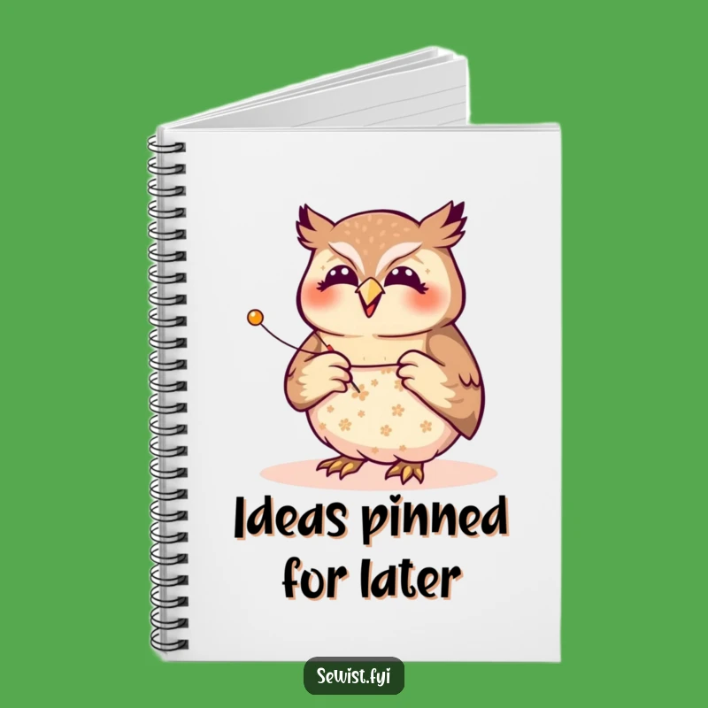 Funny Owl Seamstress Notebook: Plan Your Precise Projects
