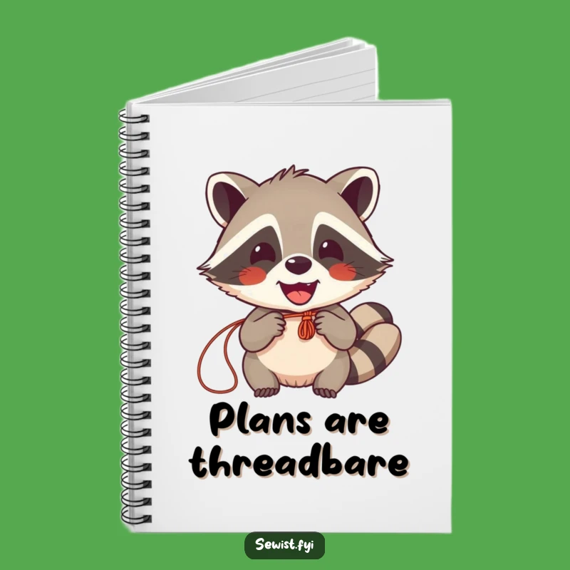 Funny Raccoon Sewing Notebook: Delighted Crafter Journal, Perfect Gift