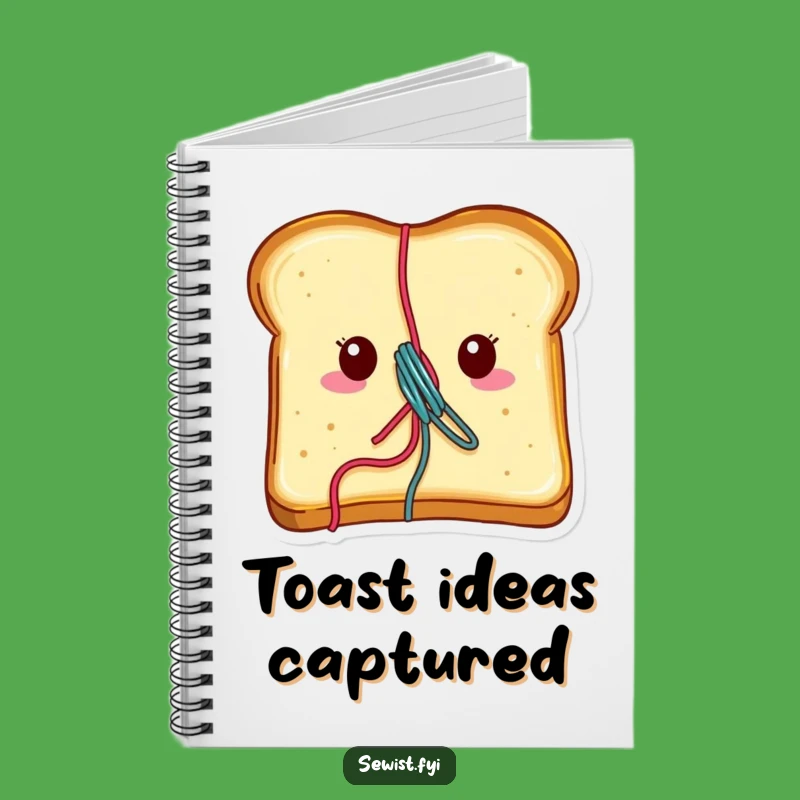 Funny Cheerful Toast Notebook: Jot Down Ideas With Breakfast Style