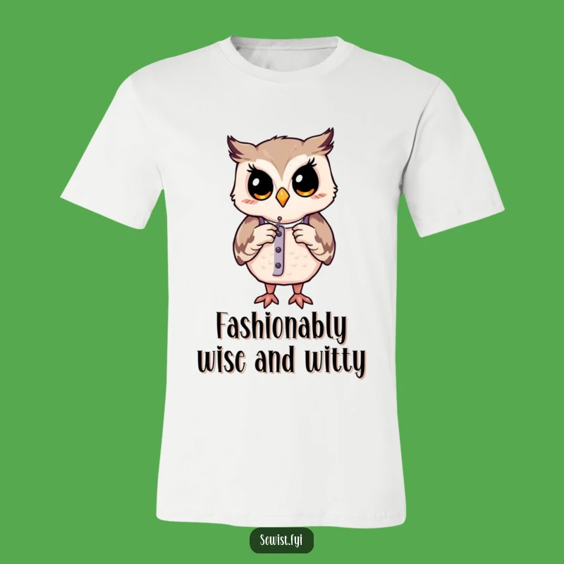 Funny Owl Tailor Shirt: Contented Critter Adjusts Form, Fashion Gift