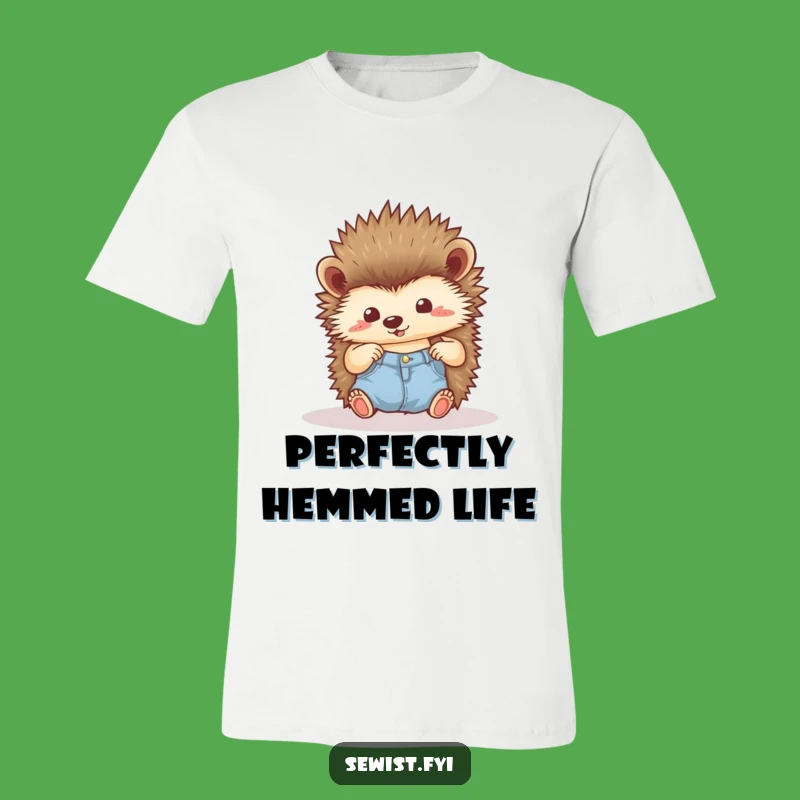 Funny Hedgehog T-Shirt: Pride in Every Stitch, A Crafter's Delight