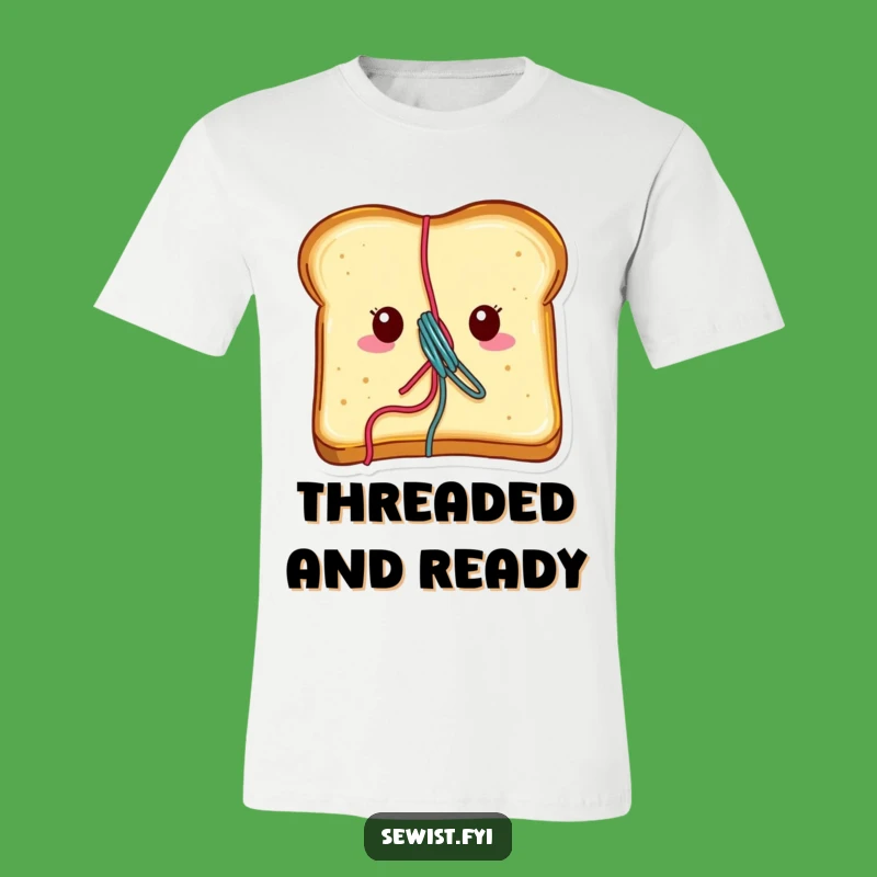 Funny Cheerful Toast T-Shirt: A Crafter's Breakfast Delight Tee