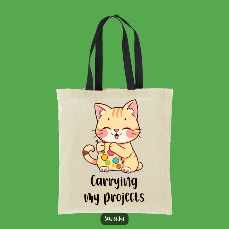 Funny Cat Tote Bag: Stylish & Hilarious Craft Project Gift