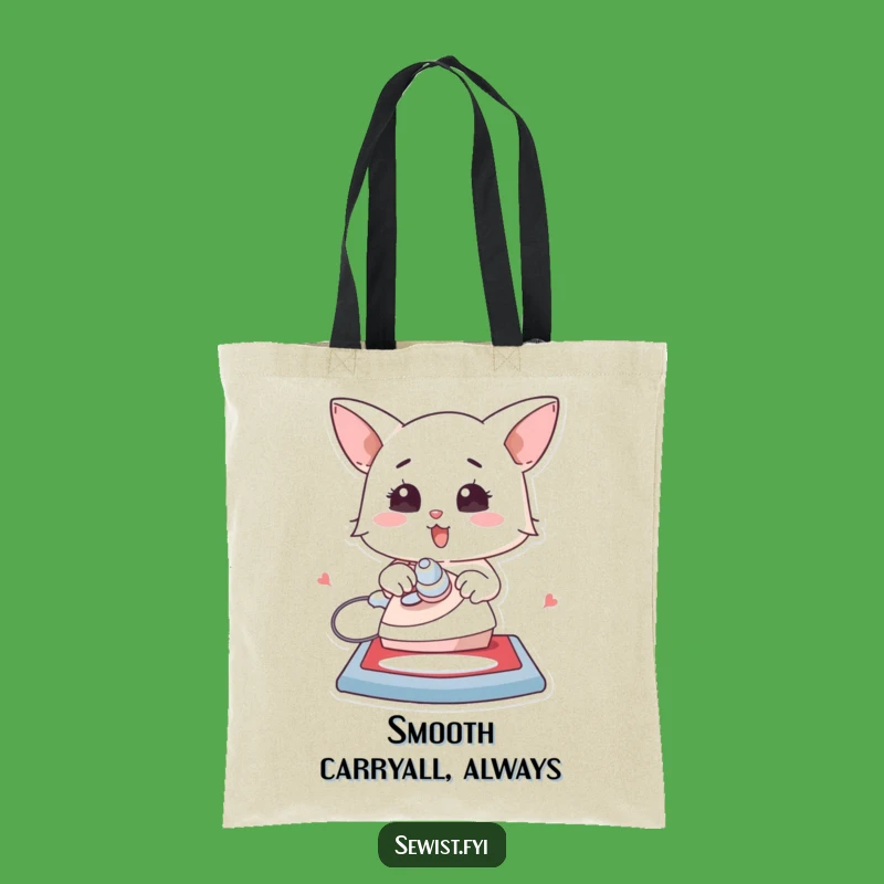 Funny Ironing Tote Bag - Enthusiastic Accessory for Makers