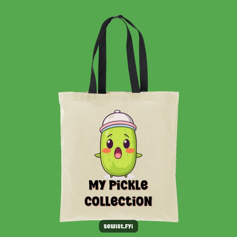 Funny Pickle Thimble Tote Bag: Carry Your Goods with Quirky Style!