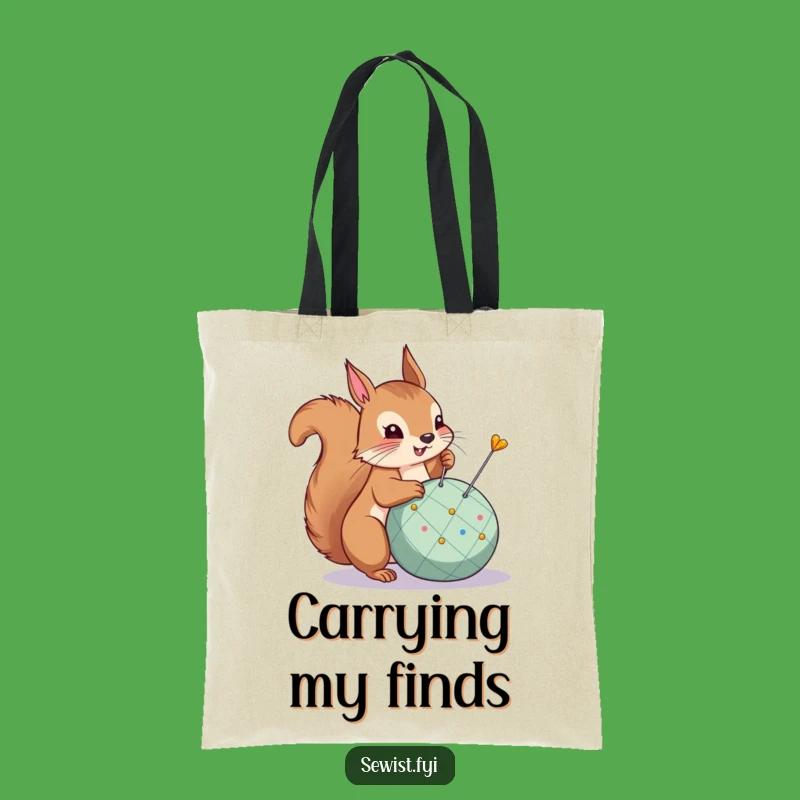 Funny Squirrel Tote Bag: Target Achieved Carry-All, Chic Comical Accessory, Great Funny Gift