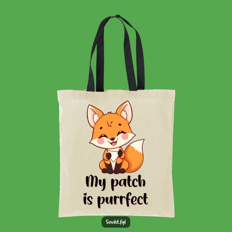 Funny Delighted Fox Tote Bag: Carry Your Colorful Creations, Chic Funny Gift